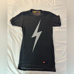 Aviator Nation Blue Lightning Bolt T Shirt